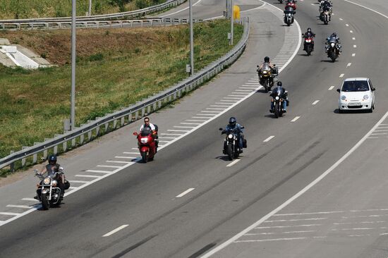Motorcycle race 'Roads of Victory' in Rostov-on-Don