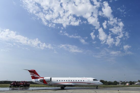 Welcome ceremony for the first GeorgianAirways flight in Rostov-on-Don