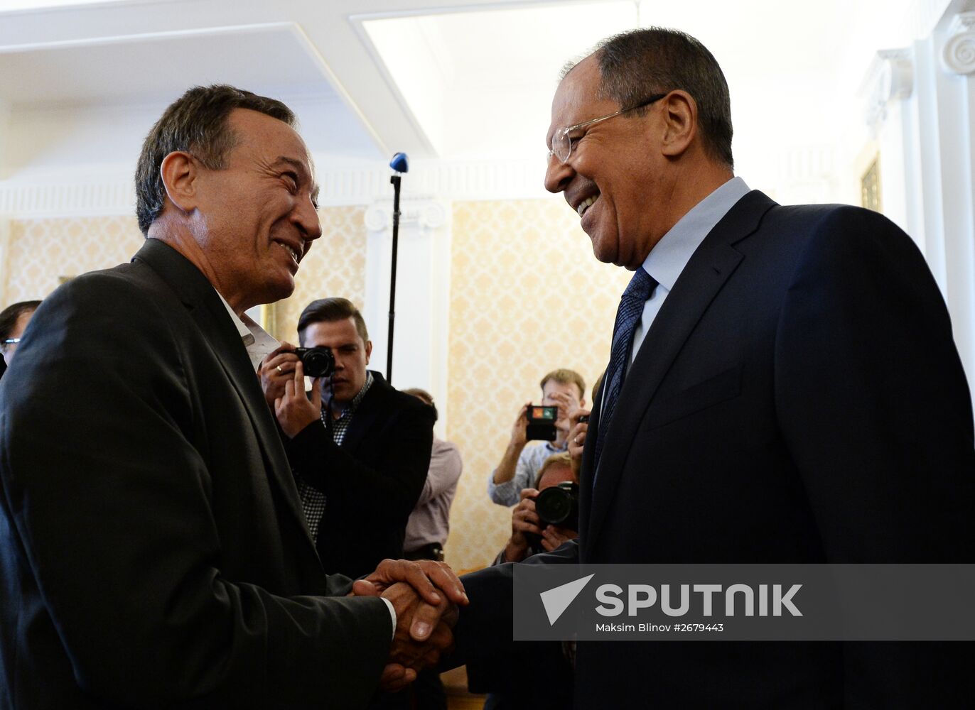 Foreign Minister Lavrov meets with ex coordinator of Syrian National Coordination Committee Haitham Manaa