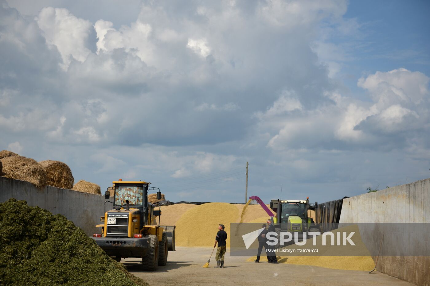 Crop harvesting in Sverdlovsk Region