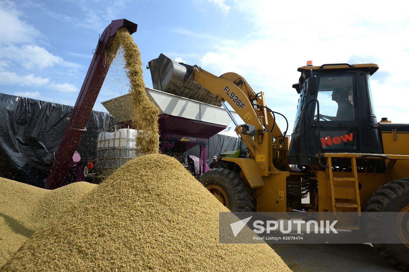 Crop harvesting in Sverdlovsk Region