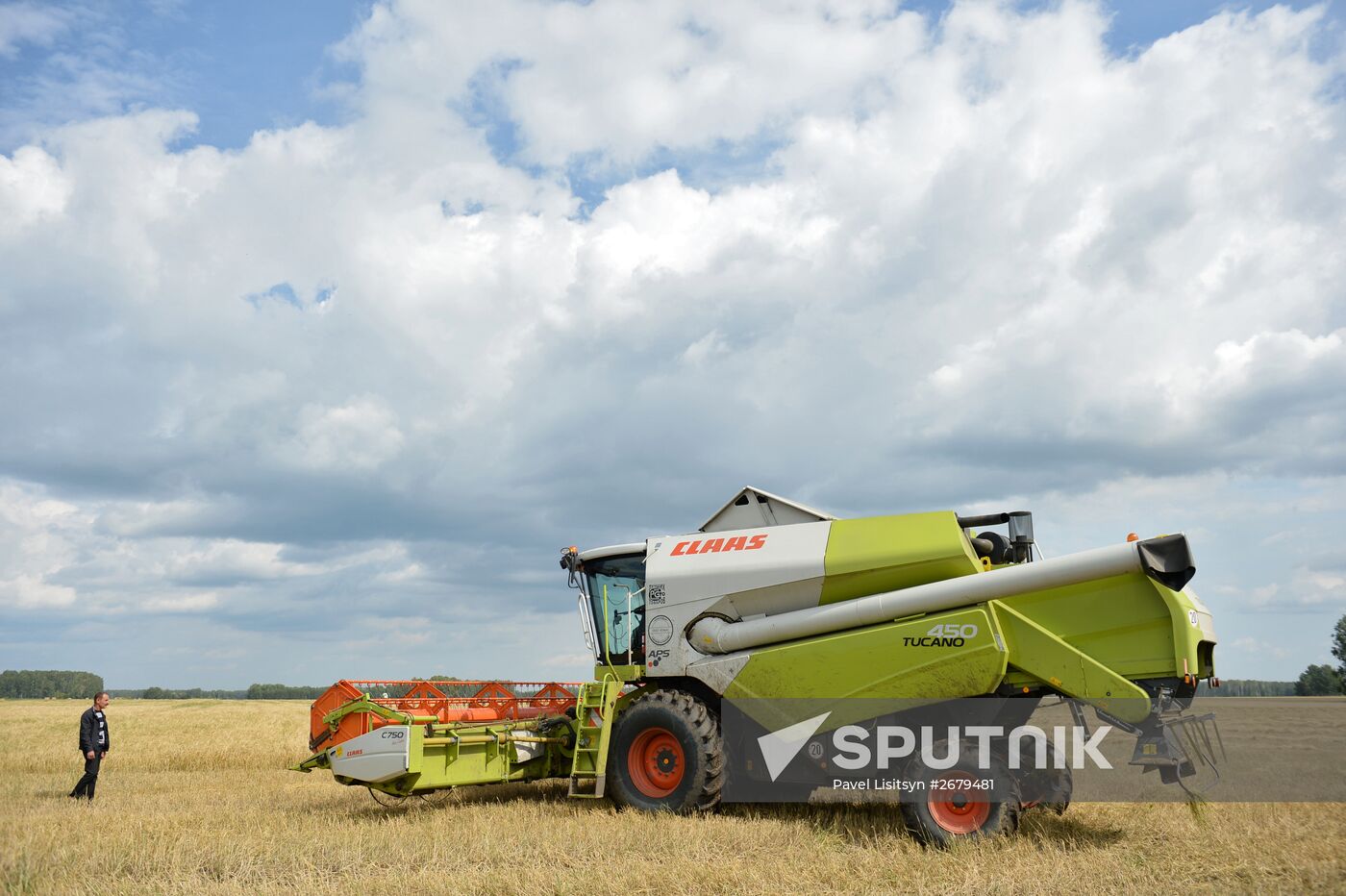 Crop harvesting in Sverdlovsk Region