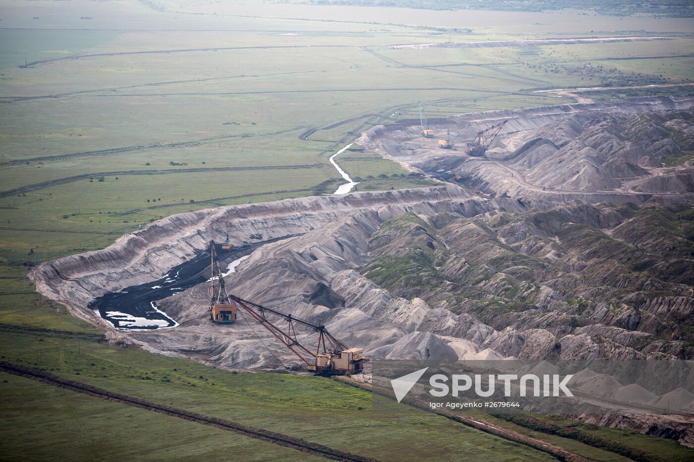 Yerkovetsky open-pit coal mine