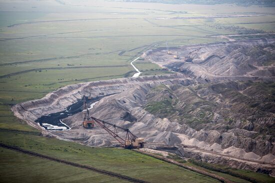 Yerkovetsky open-pit coal mine