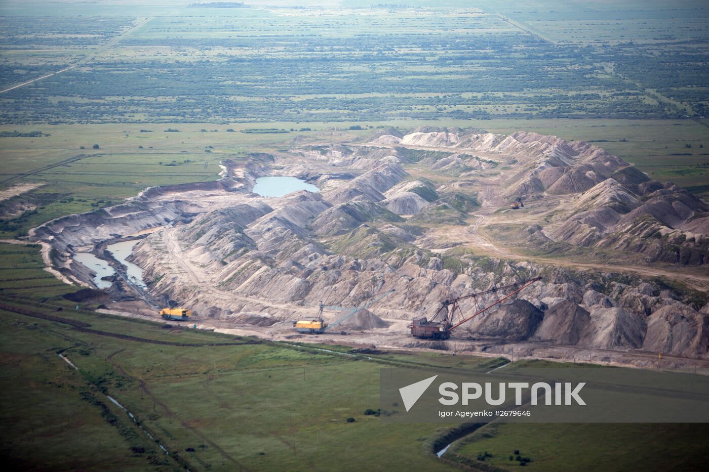 Yerkovetsky open-pit coal mine