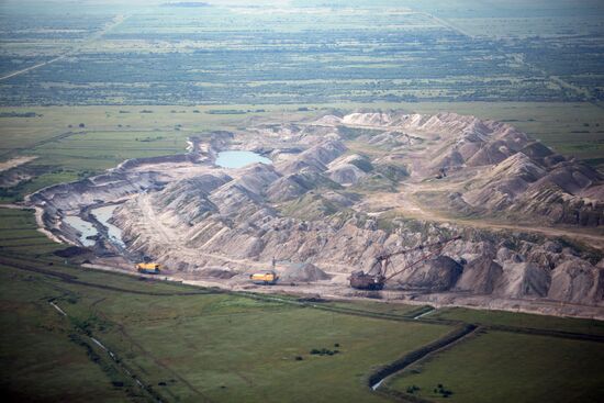 Yerkovetsky open-pit coal mine