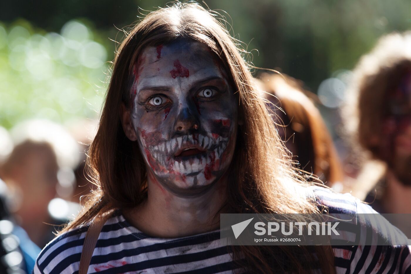 Zombie Mob 7 flashmob in St.-Petersburg