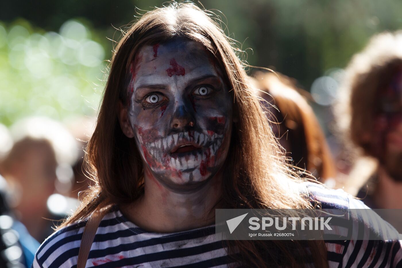 Zombie Mob 7 flashmob in St.-Petersburg