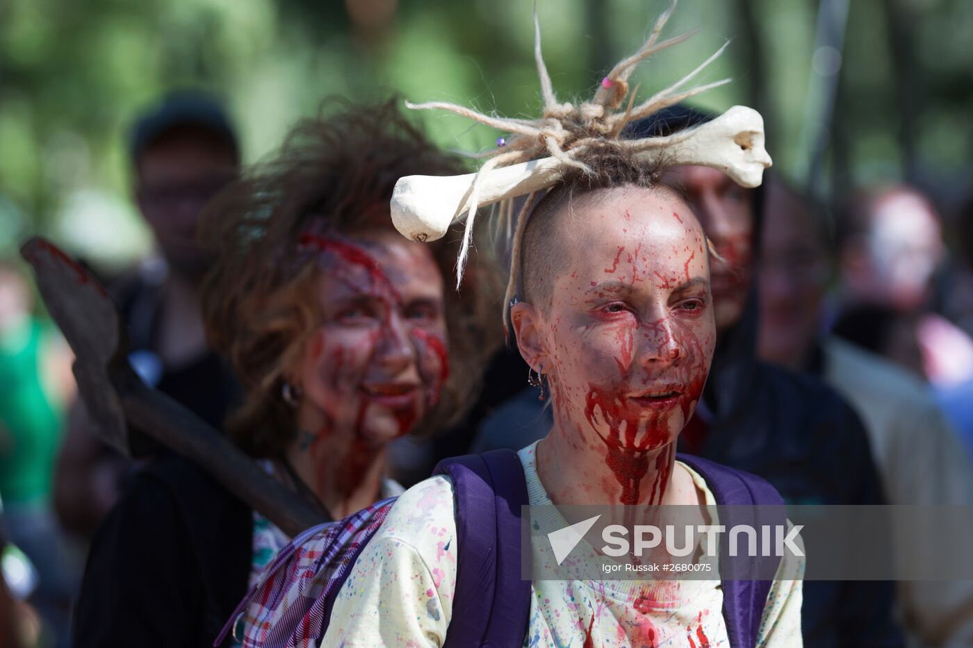 Zombie Mob 7 flashmob in St.-Petersburg