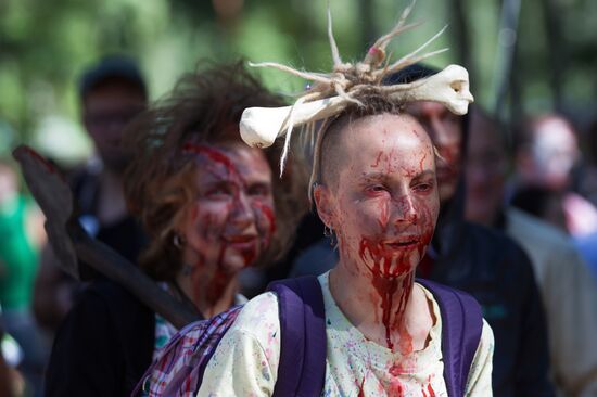 Zombie Mob 7 flashmob in St.-Petersburg