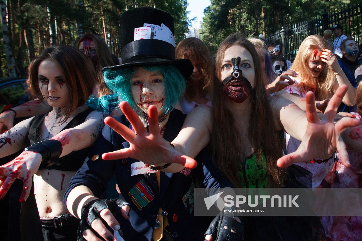Zombie Mob 7 flashmob in St.-Petersburg