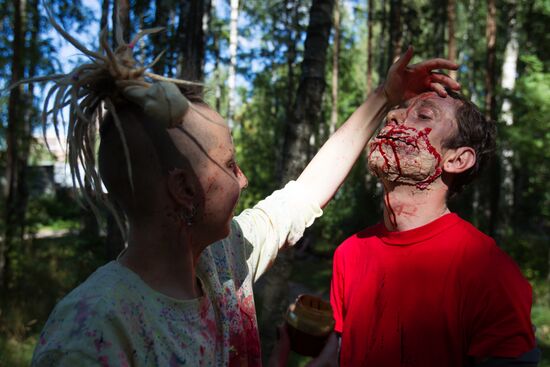 Zombie Mob 7 flashmob in St.-Petersburg