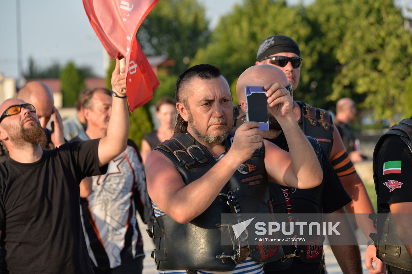 "The Roads of Victory" biker rally in Grozny