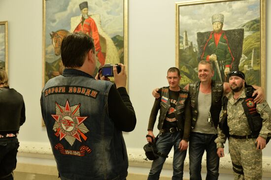 "The Roads of Victory" biker rally in Grozny