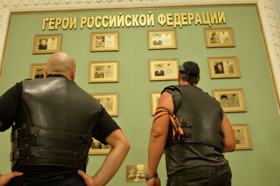 "The Roads of Victory" biker rally in Grozny