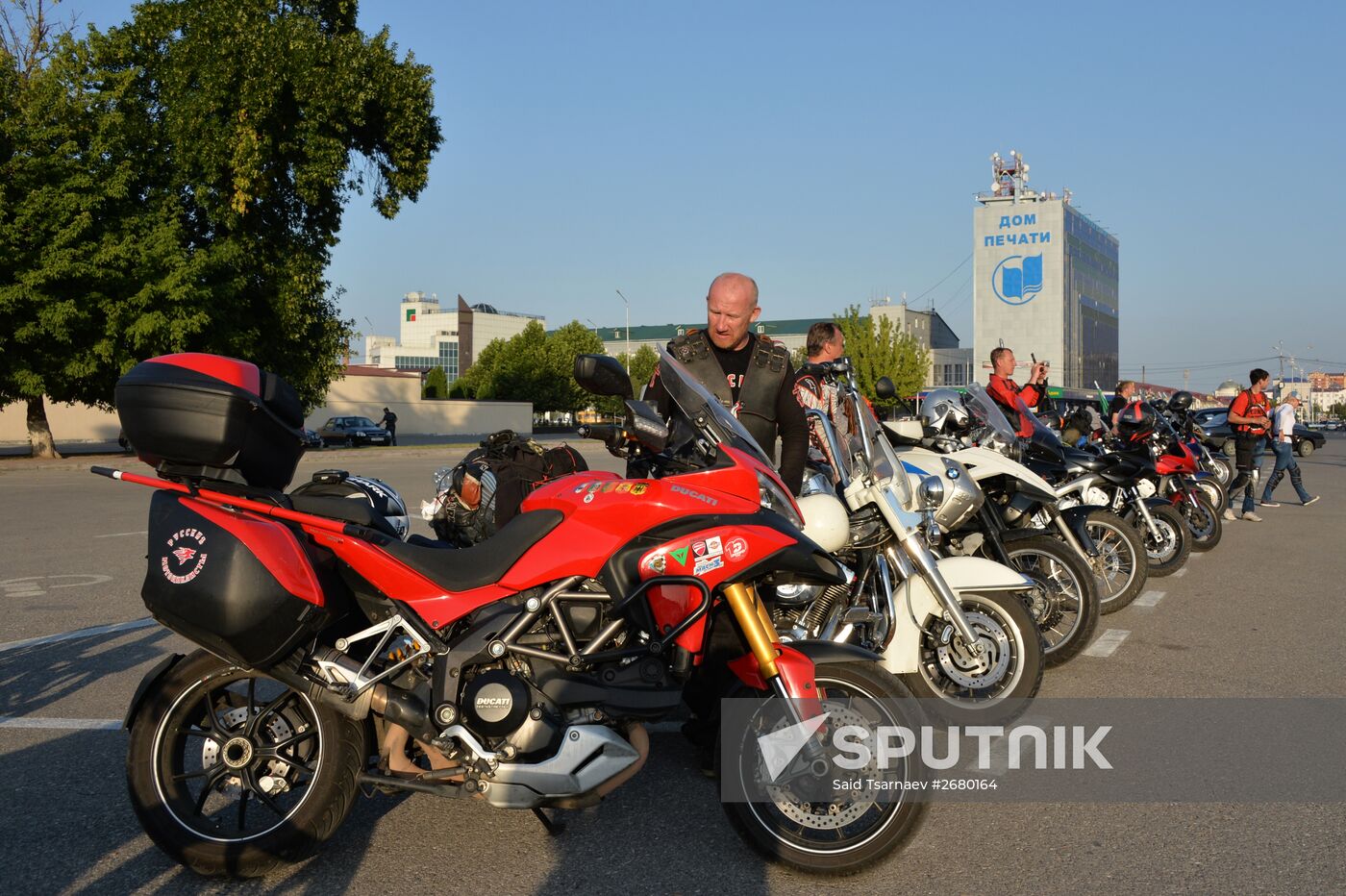 "The Roads of Victory" biker rally in Grozny