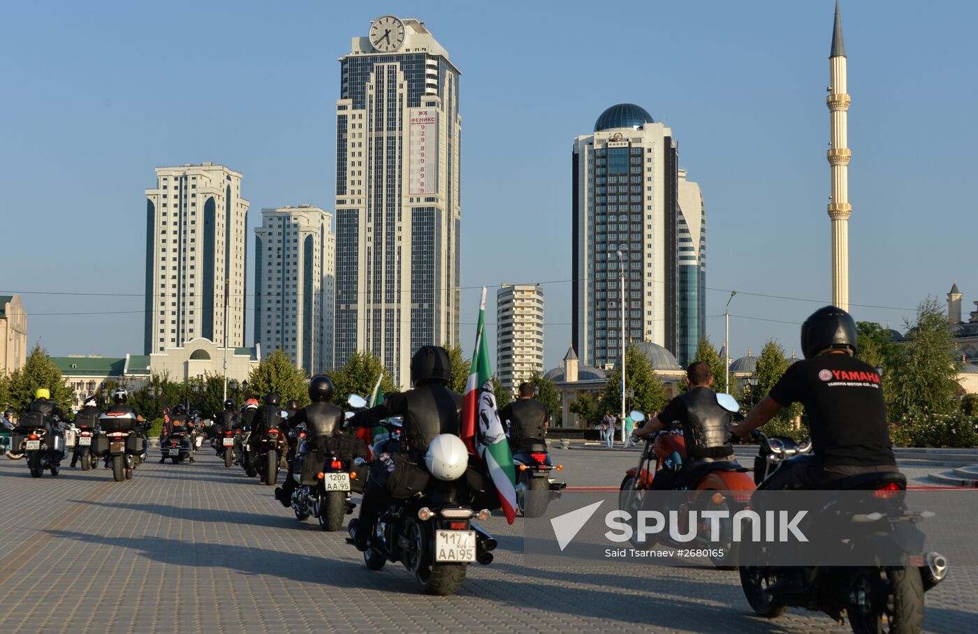 "The Roads of Victory" biker rally in Grozny