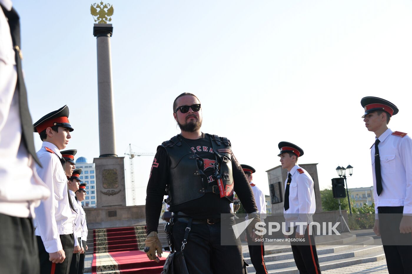 "The Roads of Victory bike rally in Grozny