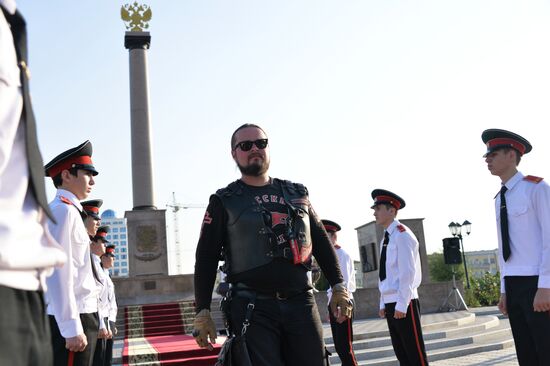 "The Roads of Victory bike rally in Grozny