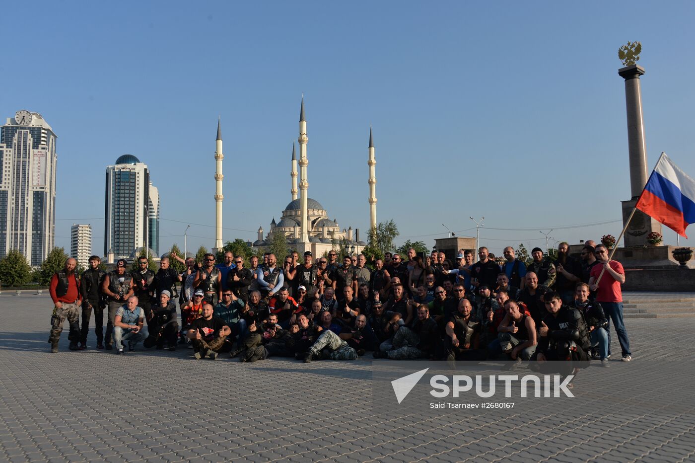 "The Roads of Victory" biker rally in Grozny