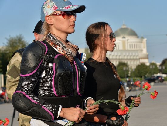 "The Roads of Victory" biker rally in Grozny
