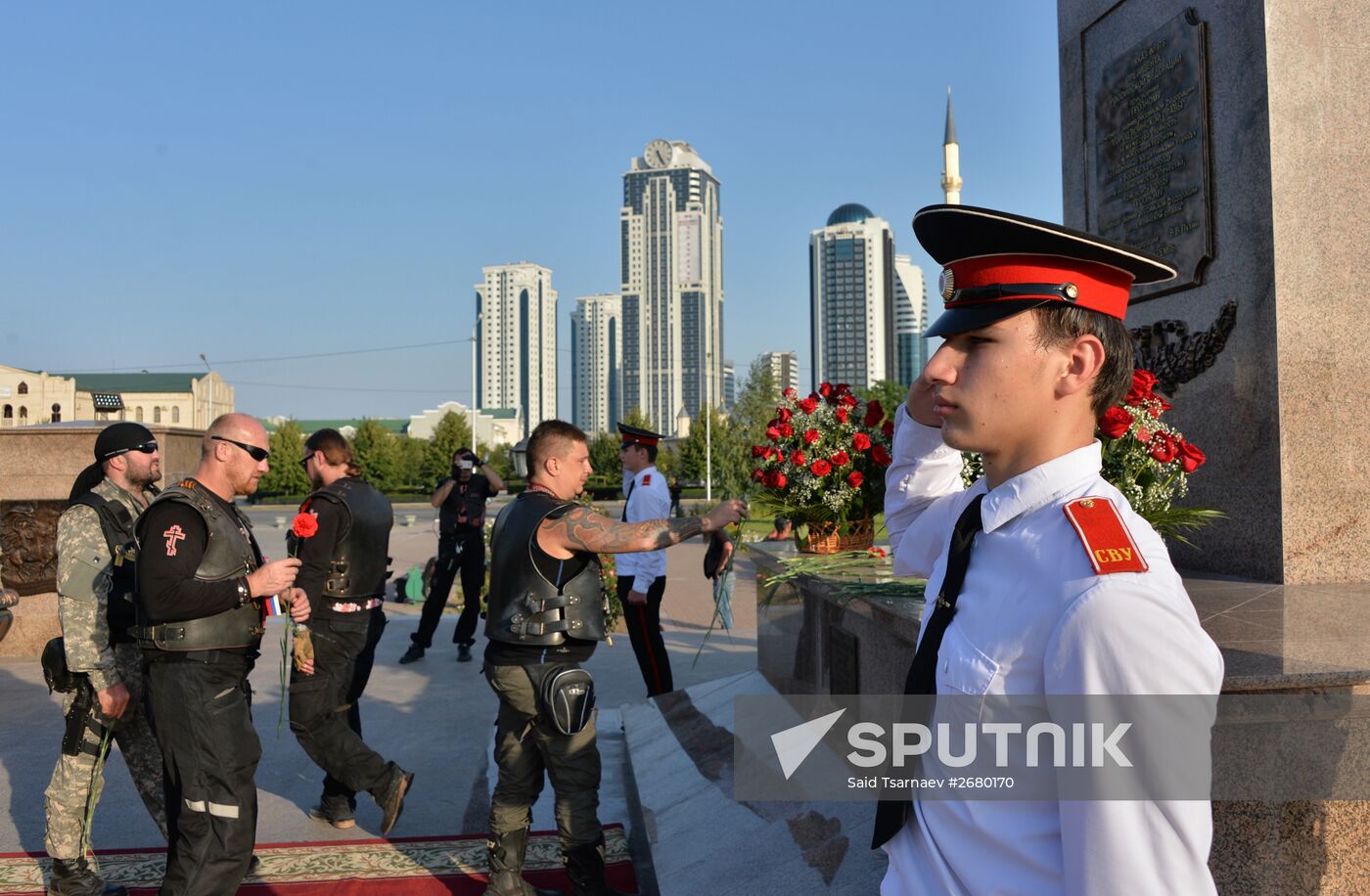 "The Roads of Victory" biker rally in Grozny