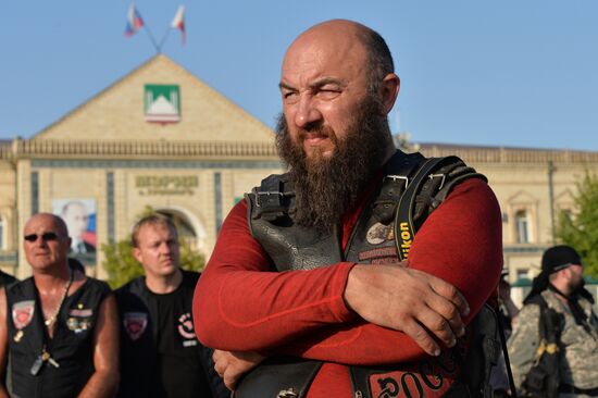"The Roads of Victory" biker rally in Grozny