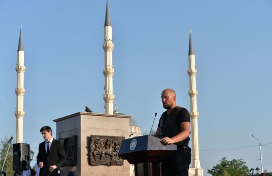 "The Roads of Victory" biker rally in Grozny