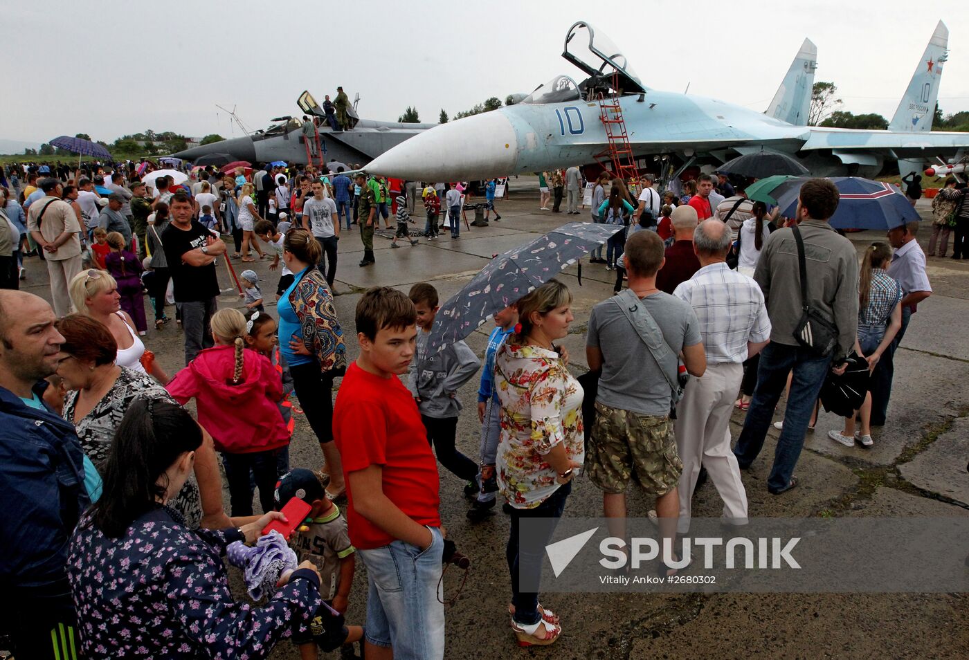 Open day at Tsentralnaya Uglovaya military airfield in Primorye Territory