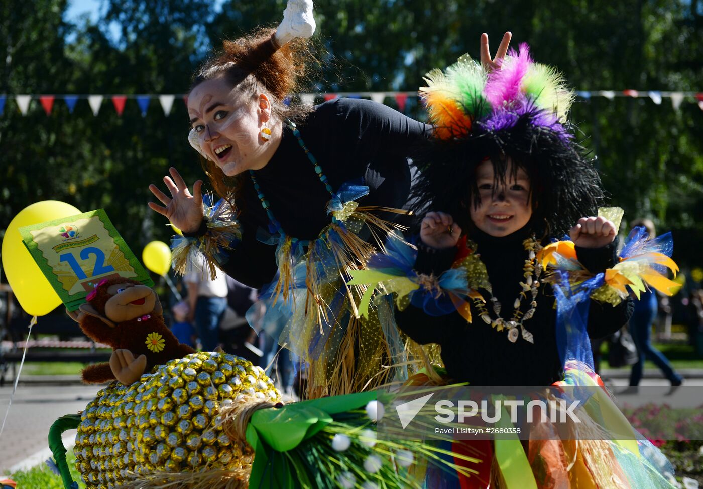 Stroller parade in Yekaterinburg