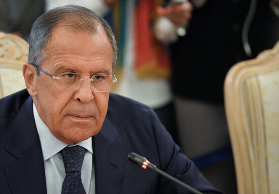 Russian and Iranian Foreign Ministers S.Lavrov and M.Zarif meet in Moscow