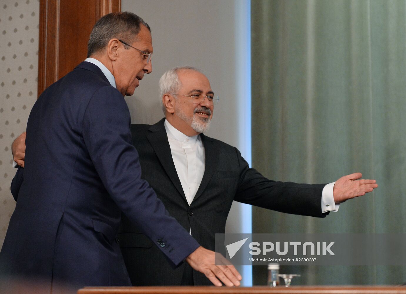 Russian and Iranian Foreign Ministers S.Lavrov and M.Zarif meet in Moscow