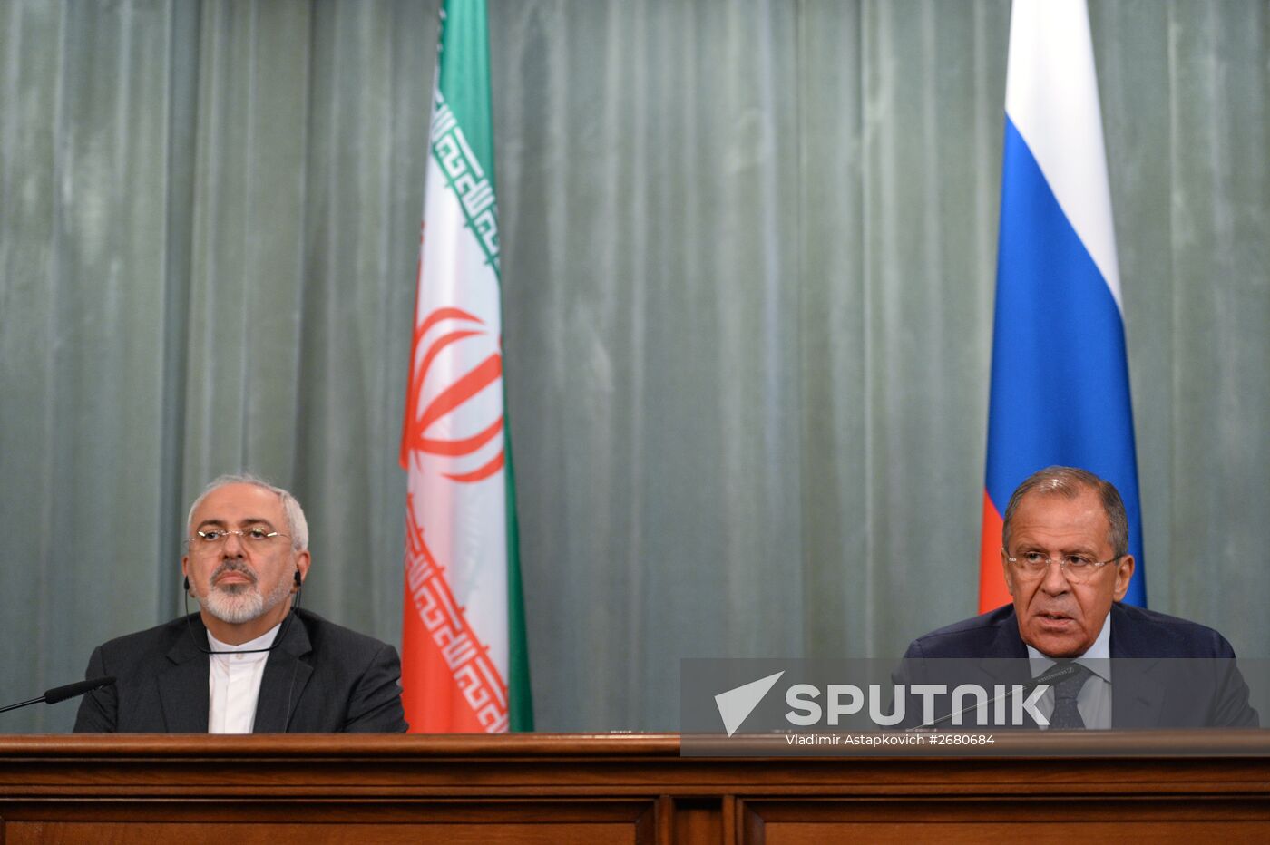 Russian and Iranian Foreign Ministers S.Lavrov and M.Zarif meet in Moscow