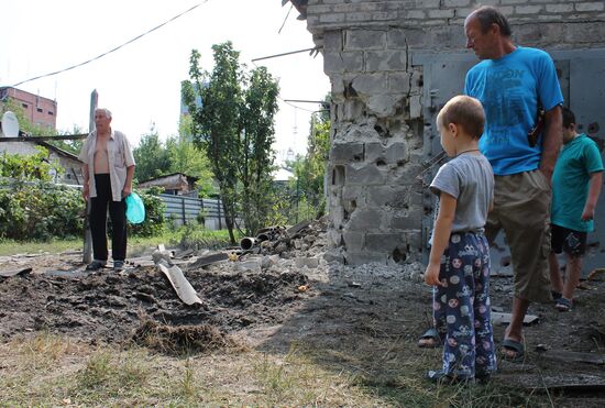 Consequences of shelling of Donetsk