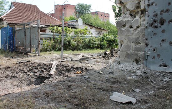 Consequences of shelling of Donetsk