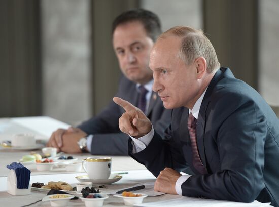 Russian President Vladimir Putin's meeting with representatives of national public associations of Crimea