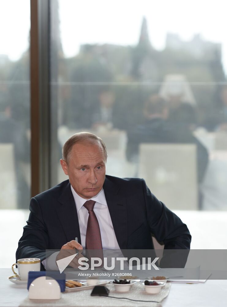 Russian President Vladimir Putin's meeting with representatives of national public associations of Crimea