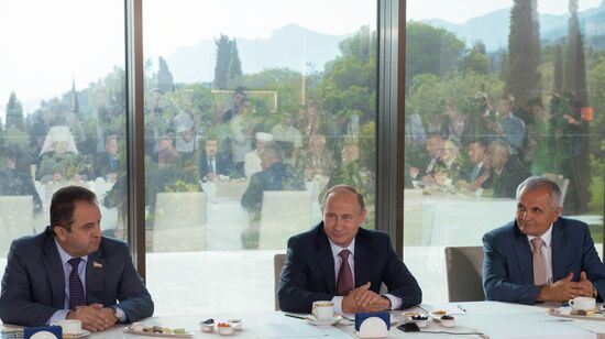 Russian President Vladimir Putin's meeting with representatives of national public associations of Crimea