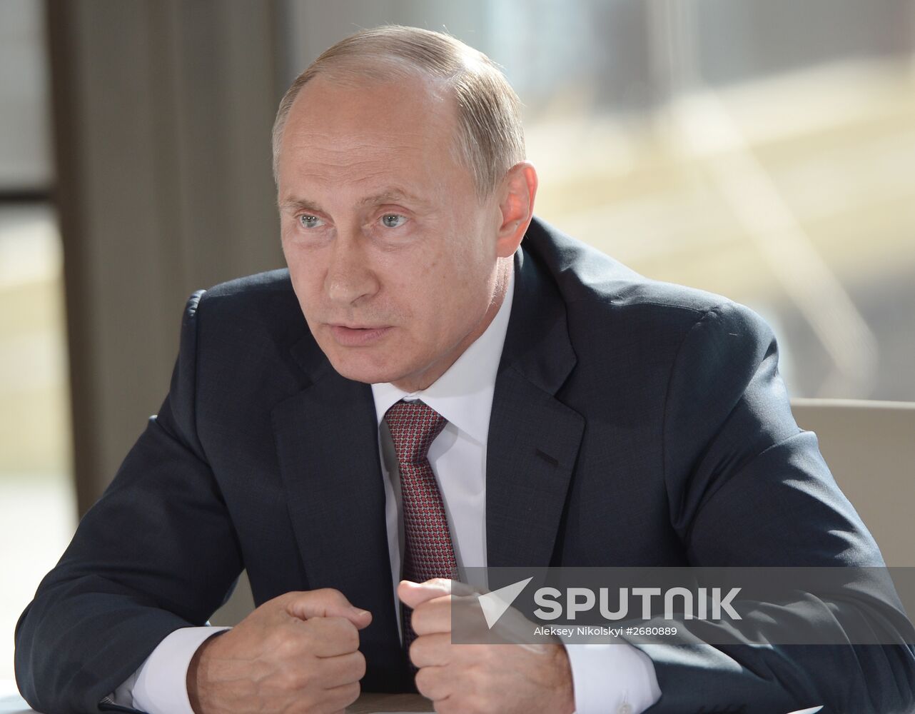 Russian President Vladimir Putin's meeting with representatives of national public associations of Crimea