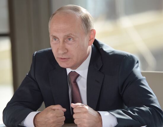 Russian President Vladimir Putin's meeting with representatives of national public associations of Crimea