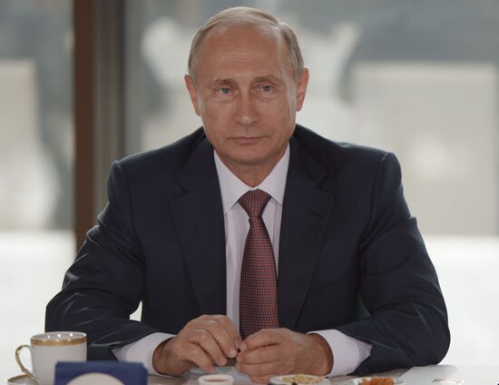 Russian President Vladimir Putin's meeting with representatives of national public associations of Crimea