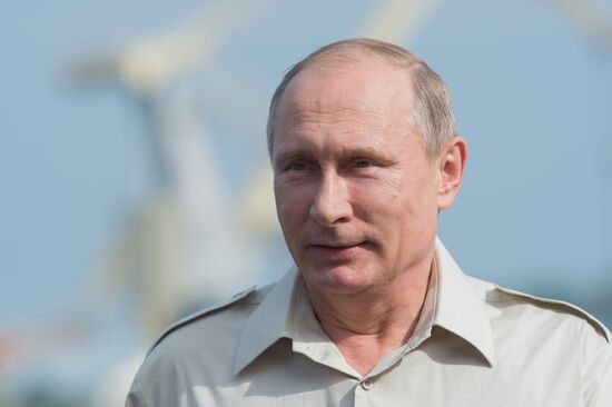 Russian President Vladimir Putin's working visit to Crimea