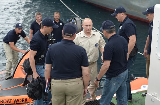 Russian President Vladimir Putin's working visit to Crimea