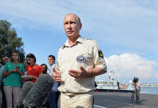 Russian President Vladimir Putin's working visit to Crimea