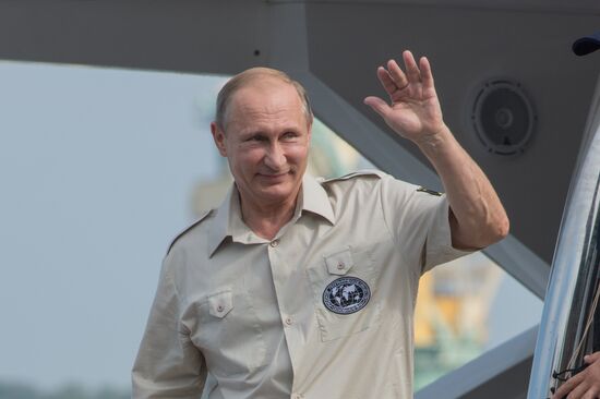 Russian President Vladimir Putin's working visit to Crimea