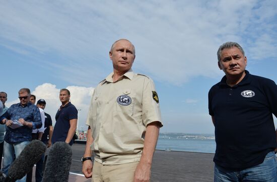 Russian President Vladimir Putin's working visit to Crimea