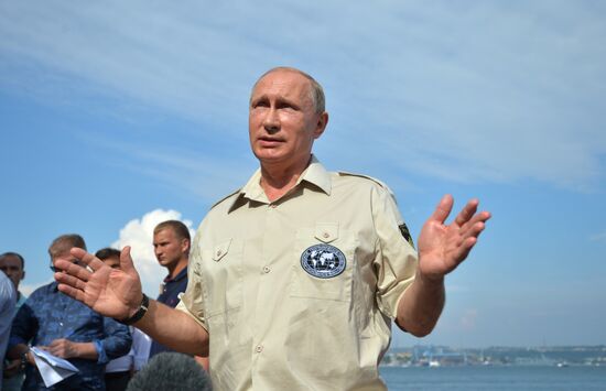 Russian President Vladimir Putin's working visit to Crimea