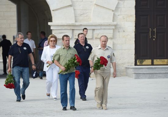 President Vladimir Putin visits Crimea