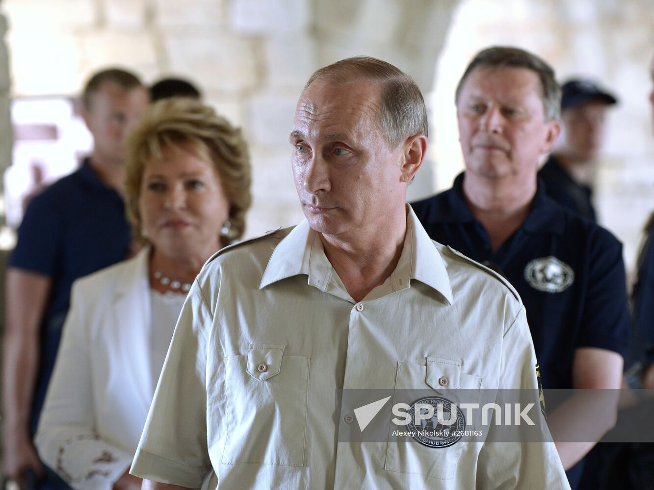 President Vladimir Putin visits Crimea