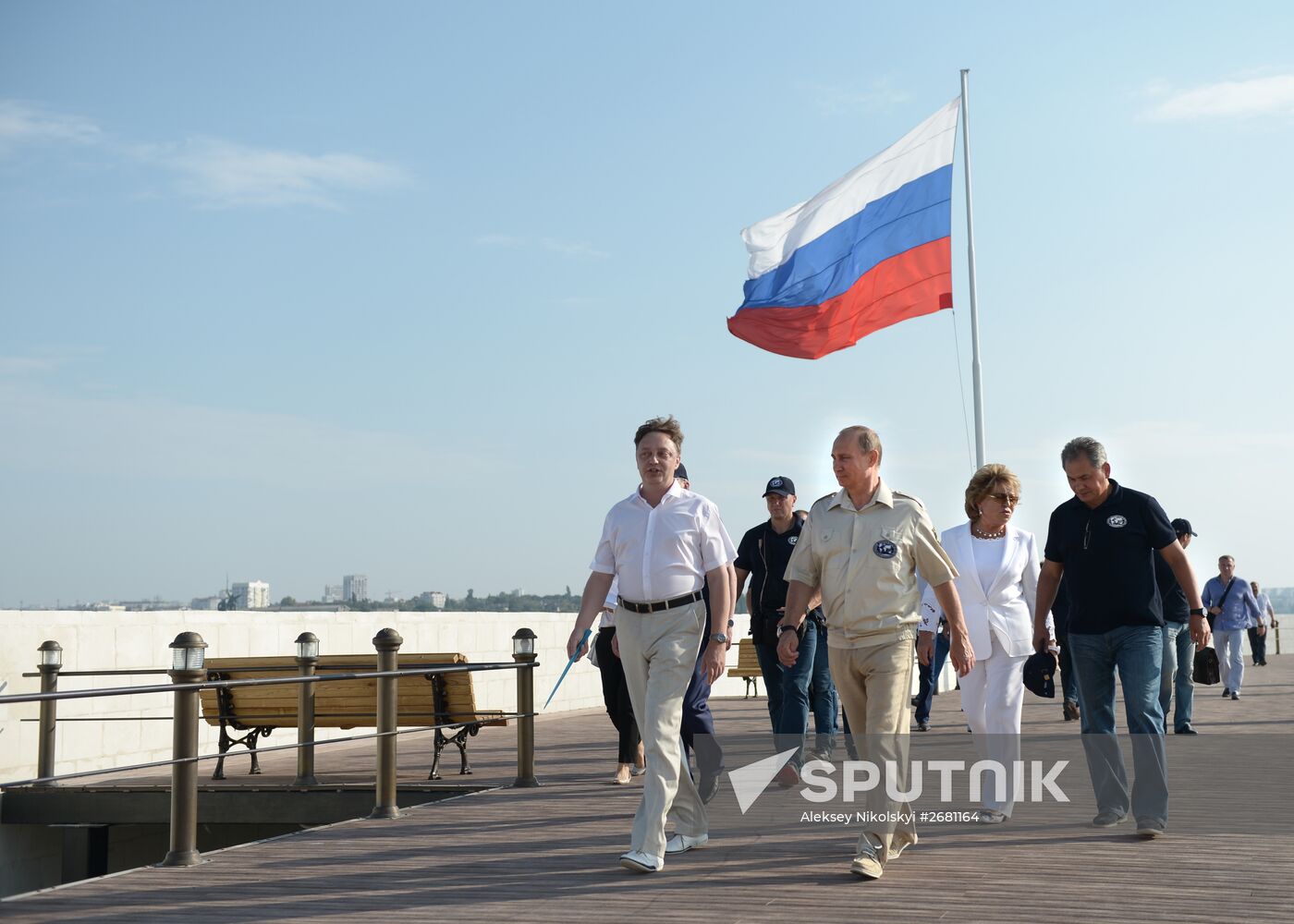 President Vladimir Putin visits Crimea